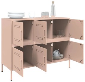 Aparador 100,5x39x79 cm aço rosa