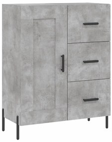 Armário alto 69,5x34x180 cm derivados de madeira cinza cimento