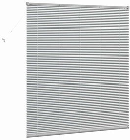 Persiana de Janela com cortinas Outros Manual Prata 160 x 175 cm Alumí