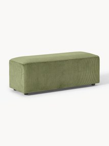XL Corduroy Sofa Ottoman Melva, W 116 x D 42 cm