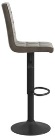 Bancos de bar 2 pcs veludo cinzento-escuro