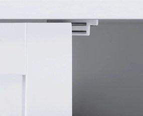 Armário de arrumação com porta dupla 60 x 80 x 30 cm branco