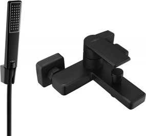 Mexen Mino R72 bateria de banheira com conjunto de duche, preto - 7243R72-70