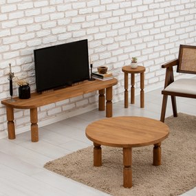 Mesa de Centro Ida – Chesnut – 70 cm x 40 cm x 70 cm