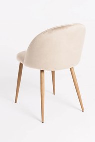 Pack 4 Cadeiras Vint Veludo - Beige