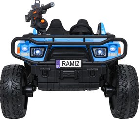 Buggy elétrico para Crianças 3 a 9 anos 24V, 2 lugares Rodas de espuma EVA, PROSPECTOR 4x4 STRONG Azul