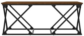 Mesa de centro 100x49x40 cm derivados madeira carvalho castanho