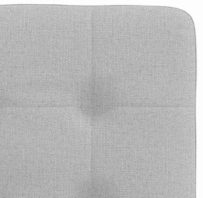Cadeiras de jantar 2 pcs tecido cinza nuvem