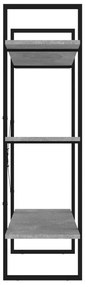Estante 100x30x105 cm derivados de madeira cinzento cimento
