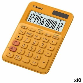 Calculadora Casio MS-20UC 2,3 X 10,5 X 14,95 cm Laranja (10 Unidades)