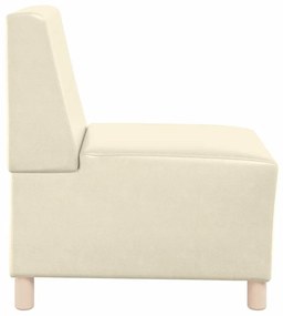 Poltrona 55 cm couro artificial creme