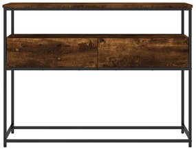 Mesa consola 100x40x75 cm derivados de madeira carvalho fumado