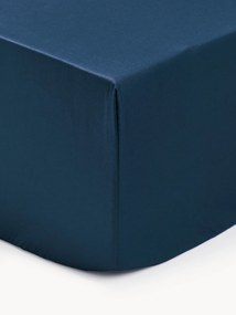 Lençol para cama de casal em cetim de algodão com elástico Premium