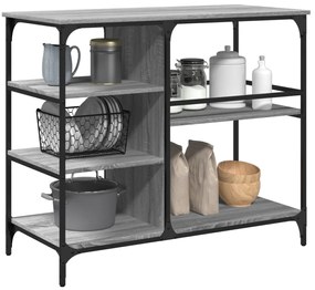 Carrinho de cozinha 100x45x89,5 cm deriv. madeira cinza sonoma