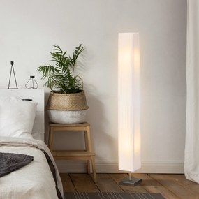 Candeeiro de pé de sala de estar de estilo moderno com interruptor, para sala de estar e quarto, 120 cm, branco