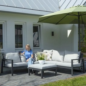 Cobertura para lounge de exterior 270x270x70 cm cinzento