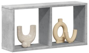 Armário de parede 60x16x30 cm deriv. madeira cinzento cimento