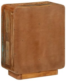 Aparador com 3 gavetas 55x30x70 cm madeira recuperada maciça