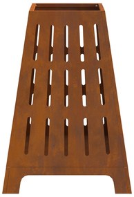 Fogueira Quadrada vidaXL 50x50x70 cm em Aço Envelhecido