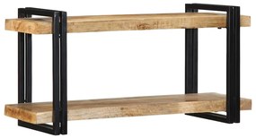 Prateleira 90x33x45 cm manga de madeira áspera maciça