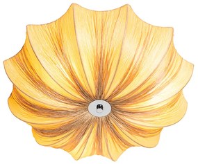 Candeeiro de teto design bege 52 cm 3-luzes - Plu