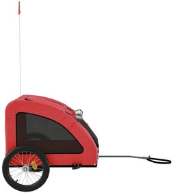 Reboque bicicleta animais tecido oxford/ferro vermelho