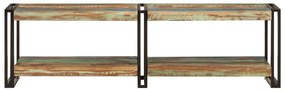 Móvel de TV 140x30x40 cm madeira recuperada maciça