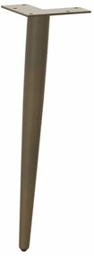 Pés para mesa de centro cônicos 4 peças aço natural 30-31 cm aço