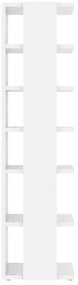 Armários para sapatos 2 pcs 27,5x27x102 cm branco brilhante