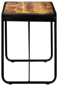 Mesa de jantar 118x60x76 cm madeira de mangueira maciça áspera