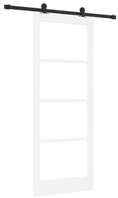 Porta Deslizante vidaXL com Conjunto de Ferragens 'ORKDAL'Branca 83x21