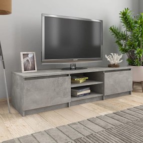 vidaXL Móvel de TV derivados de madeira cinzento concreto
