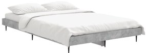 Estrutura de cama 120x190 cm derivados de madeira cinza cimento
