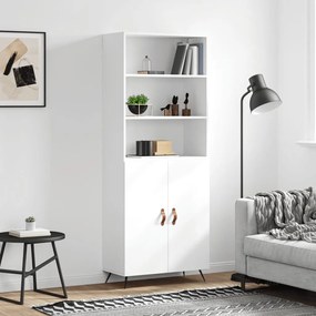 vidaXL Armário alto 69,5x34x180 cm derivados de madeira branco
