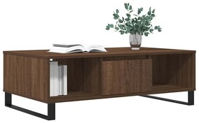 Mesa de centro 104x60x35 cm derivados madeira carvalho castanho