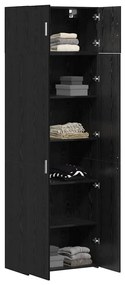 Gabinete de Armazenamento vidaXL Carvalho Preto 70x42.5x225 cm Madeira