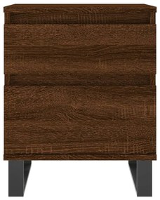Mesas de cabeceira 2 pcs derivados de madeira carvalho castanho