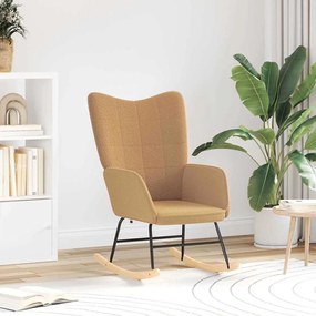 vidaXL Cadeira Relaxante Bege 61 x 78 x 98 cm tecido