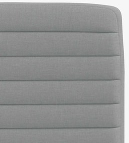 Cadeiras de jantar 4 pcs tecido cinzento-claro