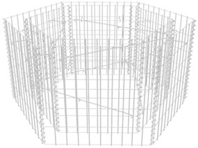 Canteiro elevado/cesto gabião hexagonal 100x90x50 cm