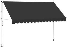 Toldo retrátil manual 400 cm antracite