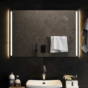 vidaXL Espelho de casa de banho com luzes LED 90x60 cm