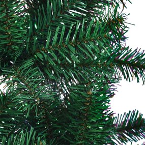 Árvore Natal artificial c/ pontas iridescentes 210 cm PVC verde