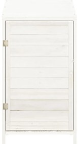 Abrigo de jardim 55x52x112 cm madeira de abeto maciça branco