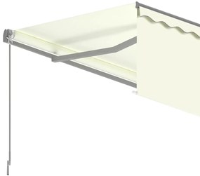 Toldo retrátil automático com estore 6x3 m cor creme