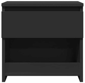 Mesa de cabeceira 40x30x39 cm contraplacado preto