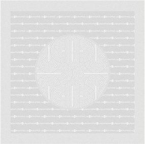 Guardanapos jacquard Le Cercle Blanc, conjunto de 4