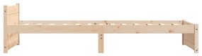 Estrutura de cama solteiro 90x190 cm madeira maciça