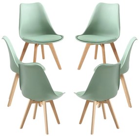 Pack 6 Cadeiras Synk Pro - Verde Jade
