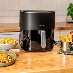 Fritadeira de ar sem óleo de 6'5 l, Cecofry Fantastik 6500. 1700 W, Tecnologia PerfectCook, 12 modos de cozinha, tátil, 80 a 200 °C, Preta